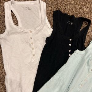 Aerie Henley racer back tanks